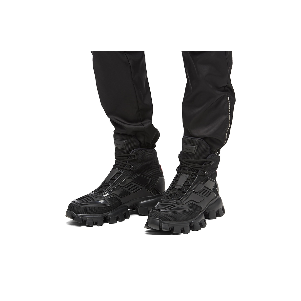 PRADA Cloudbust Thunder High Top Black - POIZON PRADA Cloudbust Thunder High Top Black - POIZON