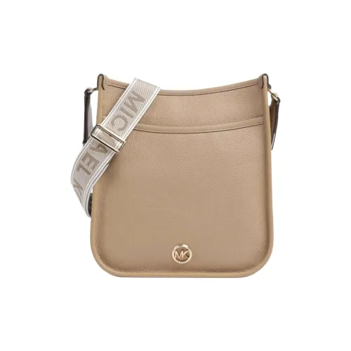 MICHAEL KORS Grain Leather Shoulder Bag, Crossbody Bag Women's Light Brown