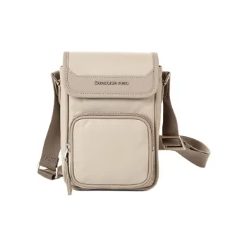 SAMSONITE Nylon Shoulder Bag, Crossbody Bag Unisex Light Umber