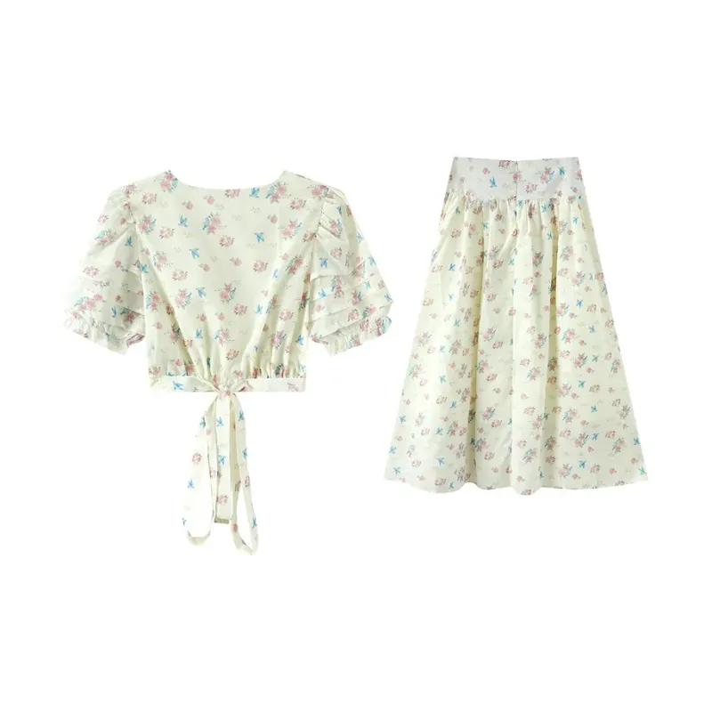 ETSE Two Piece Skirt Sets Women's-1
