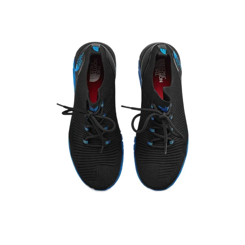 THE NORTH FACE Anti Slip And Wear Resistant Lightweight Low Top EXTS Block Grip Outsole Running Shoes Men's Black/Blue-2