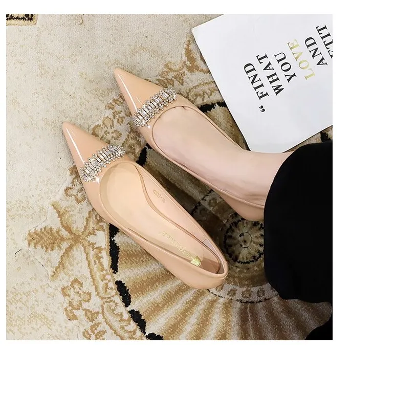 BIGTREE Slim Heel High Heels 4.5cm Women's-12