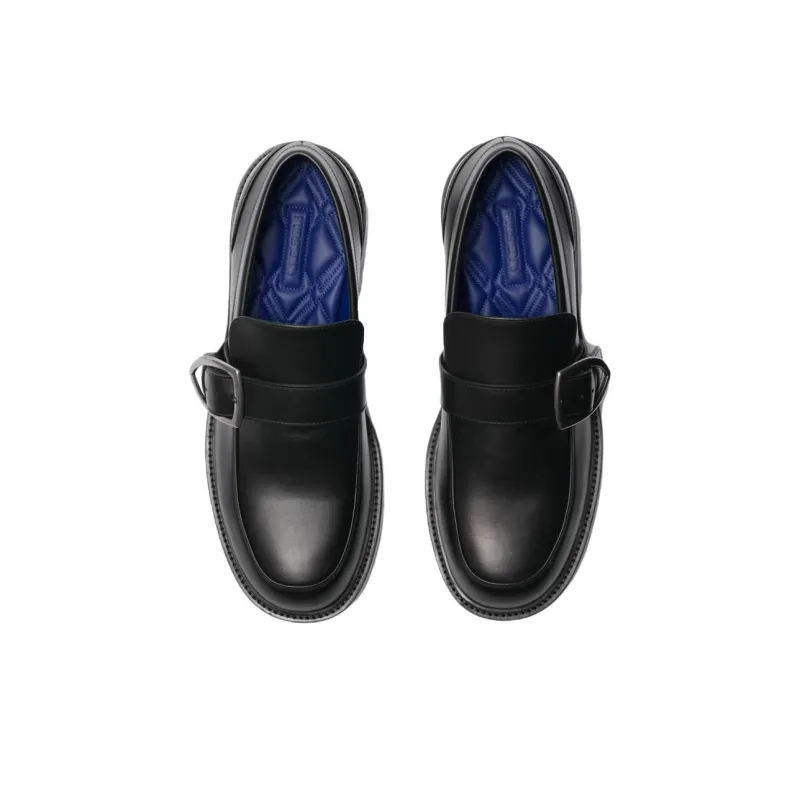 Burberry Cobble Loafers Men's Black-3