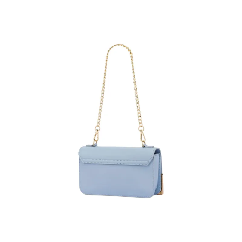 LOVE MOSCHINO Calfskin With Polyurethane Crossbody Bag, Shoulder Bag Women's Blue-1