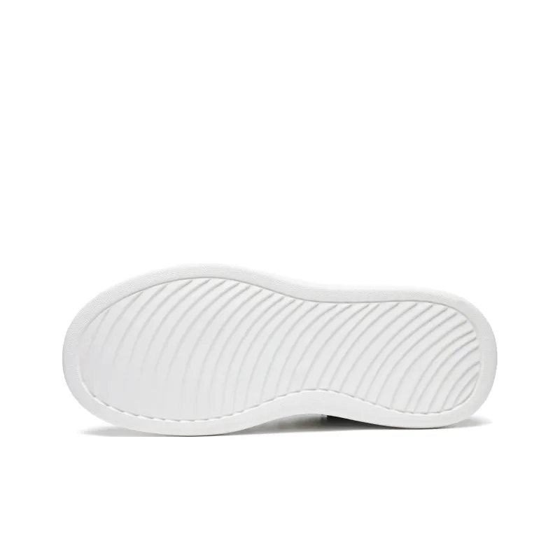 CEDAR HAN Small White Shoes Cushioning Wear Resistant Low Top Skateboard Shoes Unisex-12