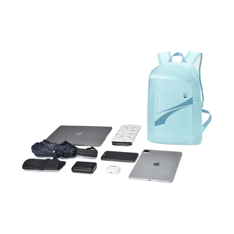 TURN UP Polyester Backpack Laptop Bag Regular Unisex Blue-4