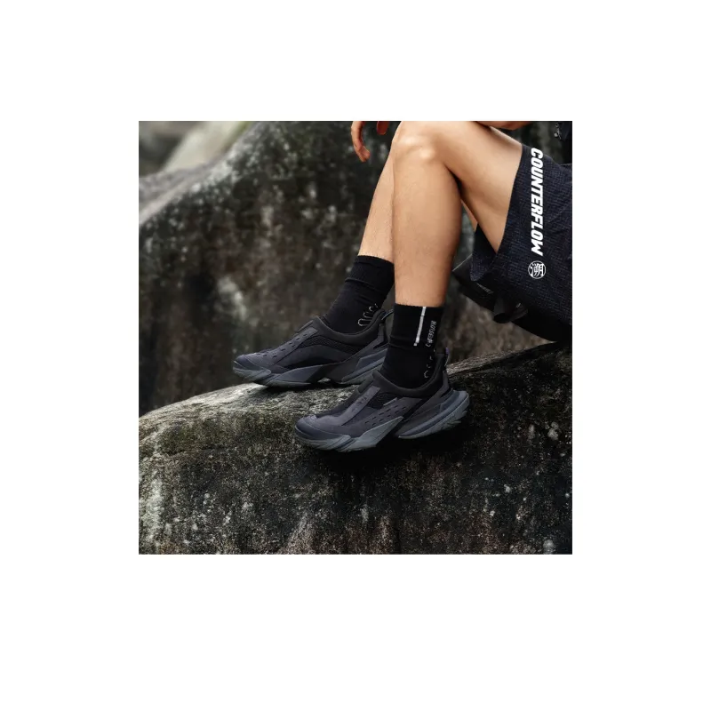 LiNing CF Tracing Collection Hiking 3 Lite Cushioning Wear-Resistant Low-Top Casual Shoes Unisex Black-8