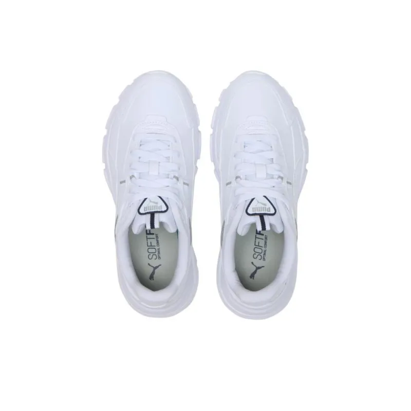 PUMA Cassia Via Anti-Slip Wear-Resistant Low-Top Casual Shoes Unisex White-2