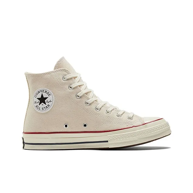 Converse Chuck 70 Anti Slip And Wear Resistant Lightweight High Top Canvas Shoes Unisex Ecru-5