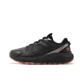 QIAODAN Cold Mountain Running Shoes Men Low-Top Black/Coal Gray