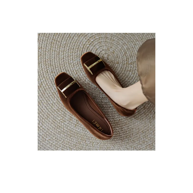 【dme】 Casual Single Shoes 2cm Women's Brown-1