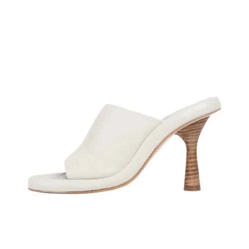 Paloma Barceló Slide Slippers 10cm Women's White