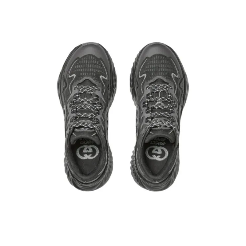 GUCCI Ripple Low Top Casual Shoes Women's Black-3