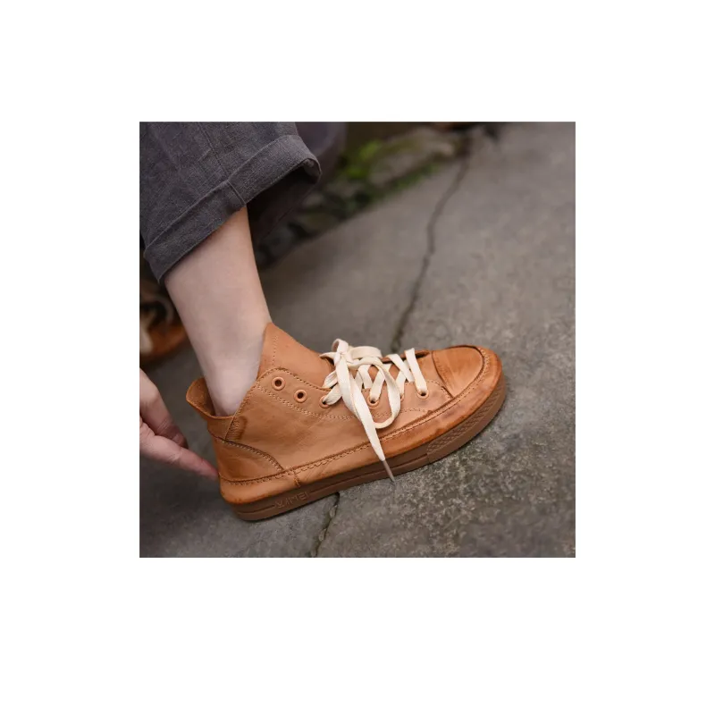ARTMU High-Top Sports Casual Shoes Women's Black Brown-7