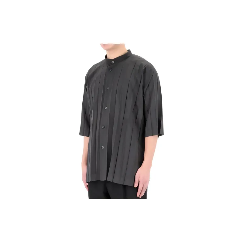 Homme Plissé Issey Miyake Edge Pressed crease Shirt-2