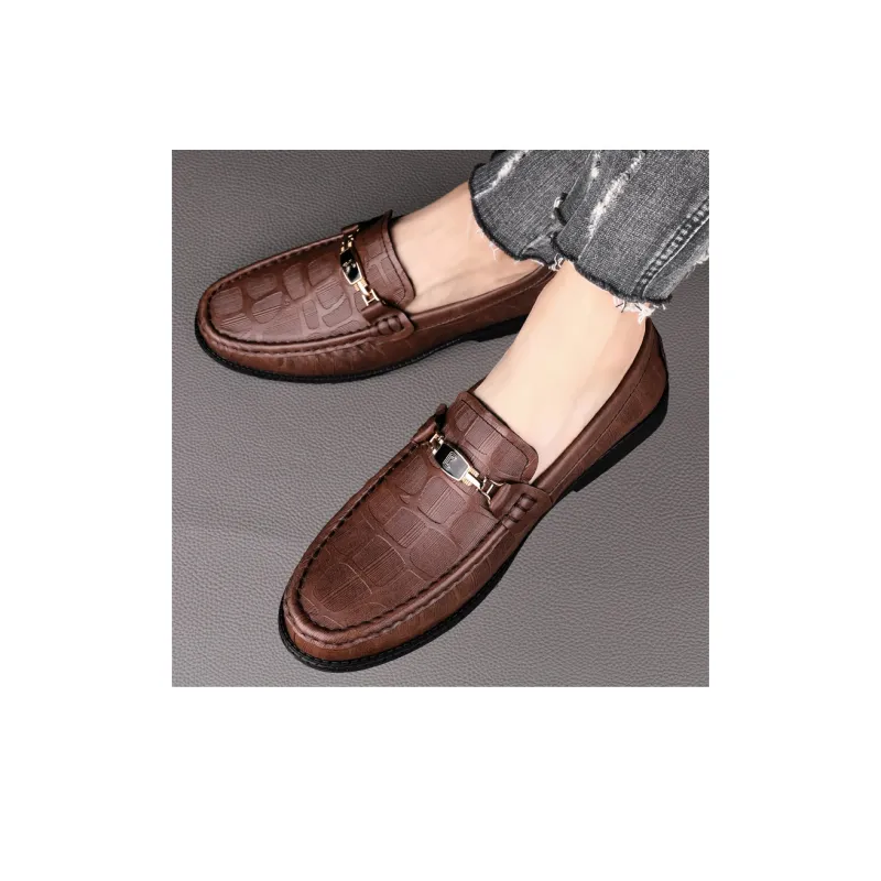 CKVUSAMG Gommino Loafers Unisex Black/Brown-13