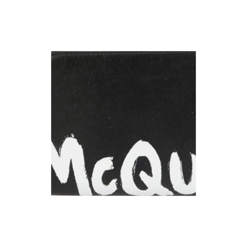 Alexander McQueen Leather Wallet Men's Black-3