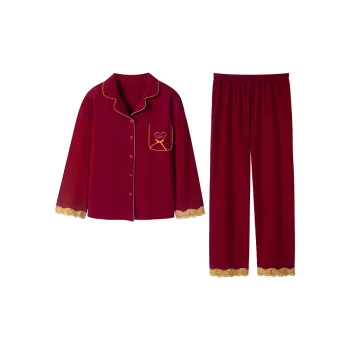 Dream Heart Pajama Set Women's Red