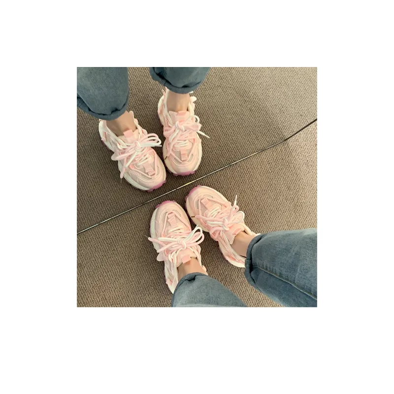 LXVB Slip-Resistant Breathable Low-Top Chunky Sneakers Women's-4