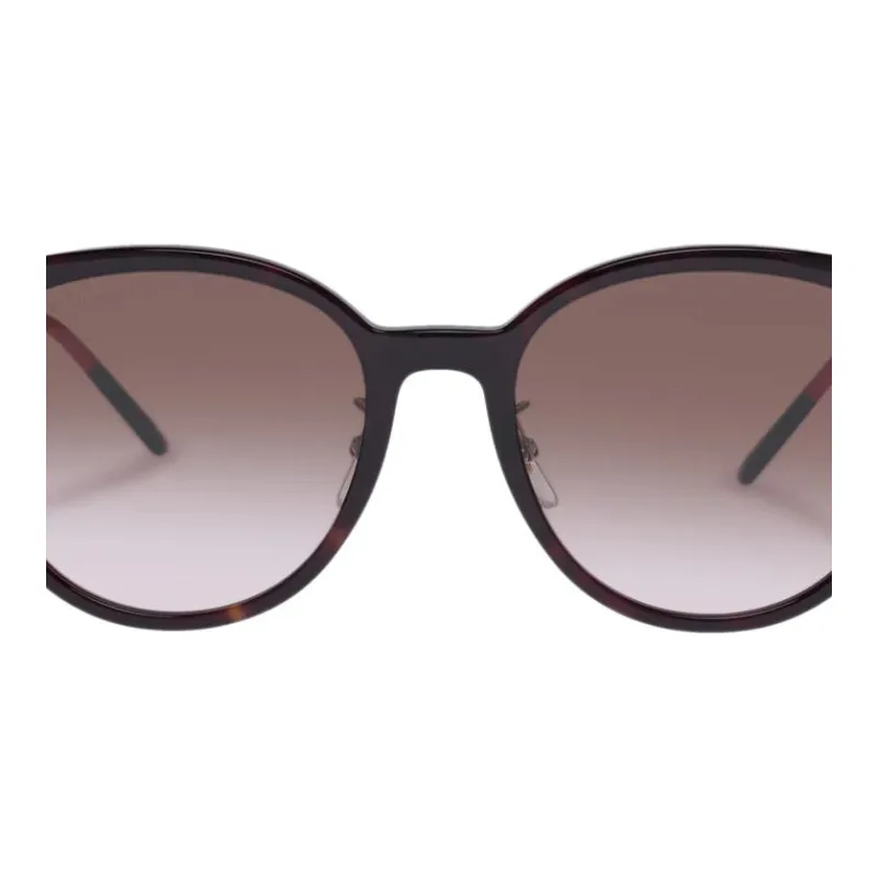 GUCCI Acetate Round Sunglasses Women's Tortoiseshell-2