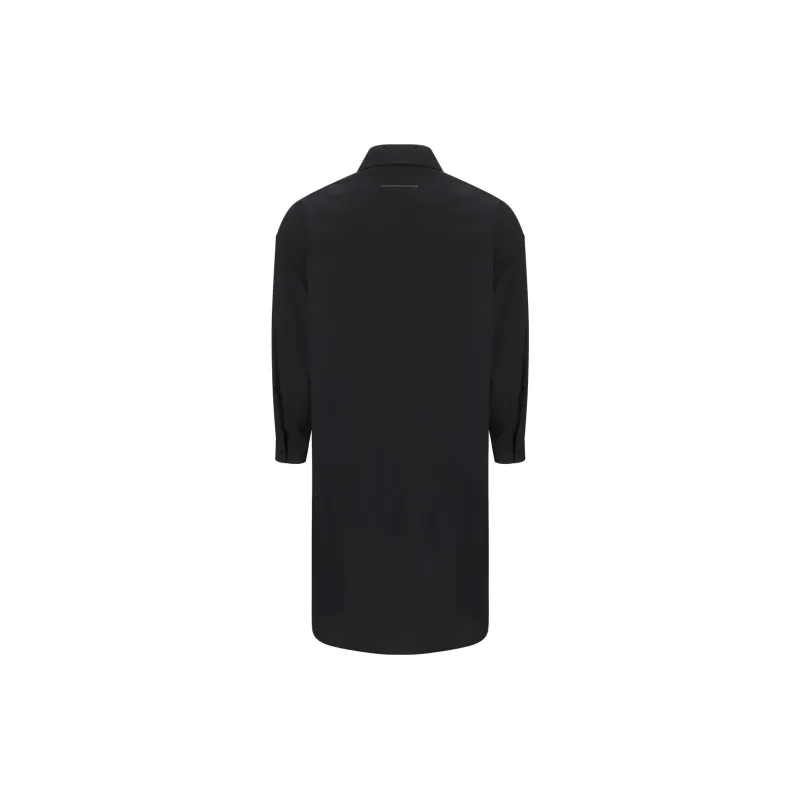 MM6 Maison Margiela Poplin Texture Shirt Dress-1