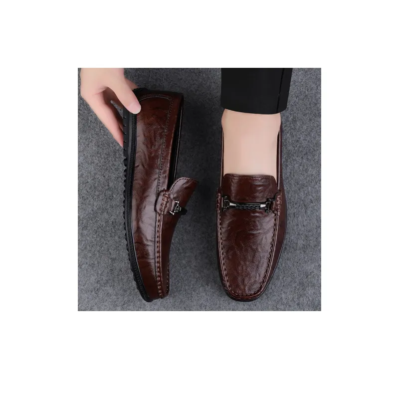 Abango Gommino Loafers Unisex Black/Brown-5