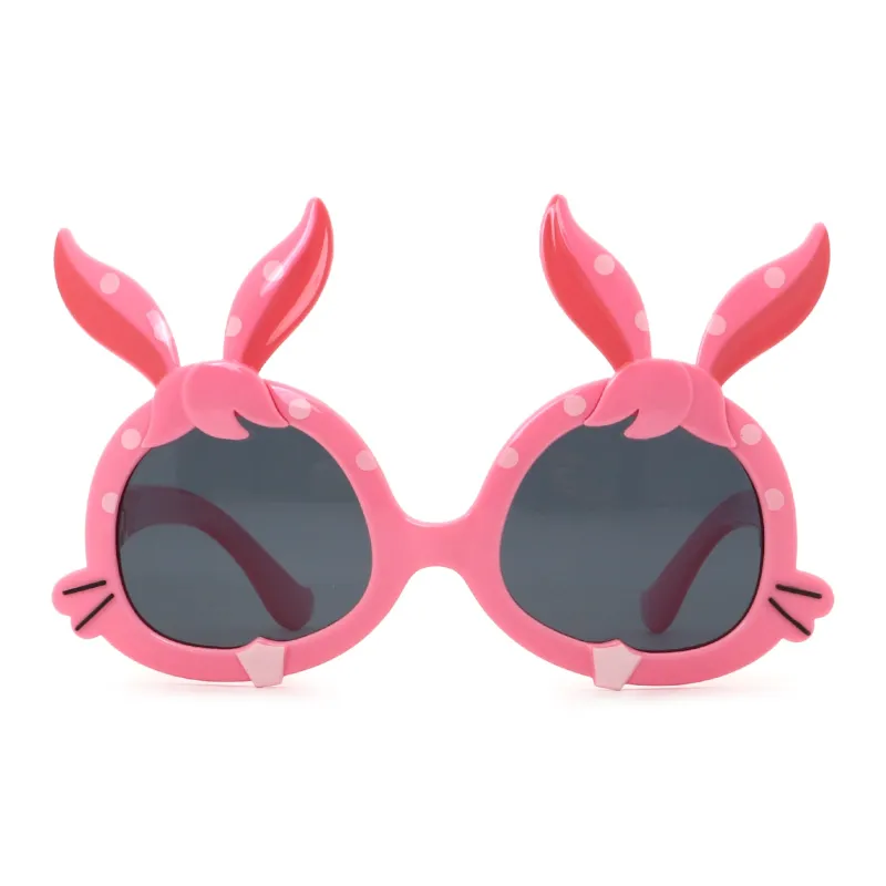 Pair Ponyo Irregular Shape Sunglasses Kids' Pink-1