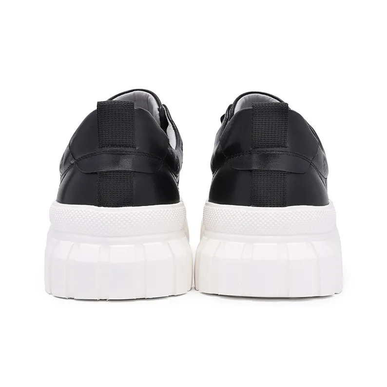 Satchi Skateboard Shoes Men Low Top Black-4