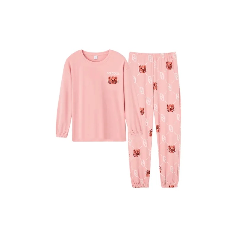 Song Qianya Pajama Set Women's Pink-0