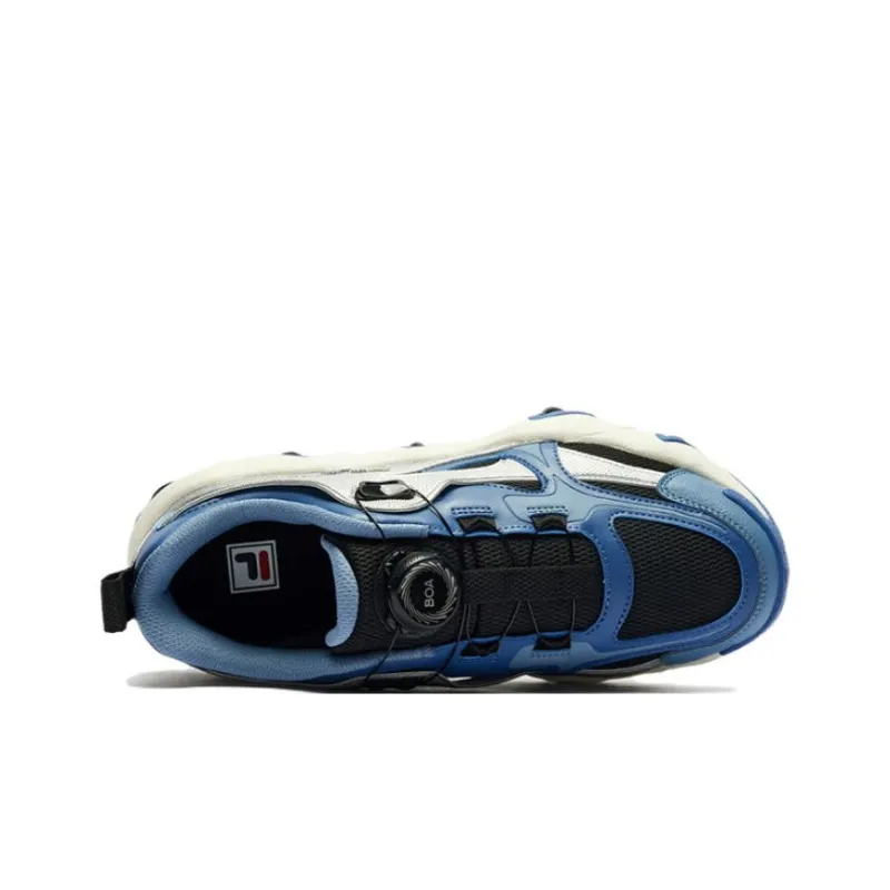 FILA KIDS Slip Resistant Shock Absorbers With Abrasion Resistant Properties Low Top Kids' Outdoor Shoes Blue Teenagers-3