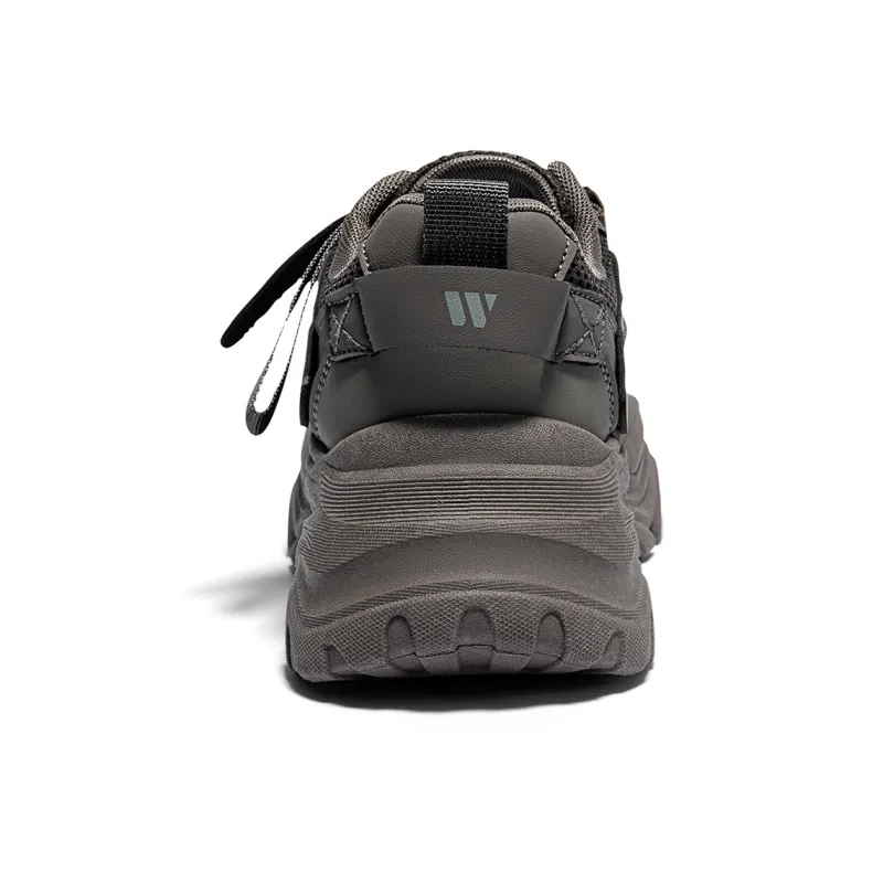 Warrior Height Enhancing Wear Resistant Lightweight Low Top Chunky Sneakers Women's Olive Green-4