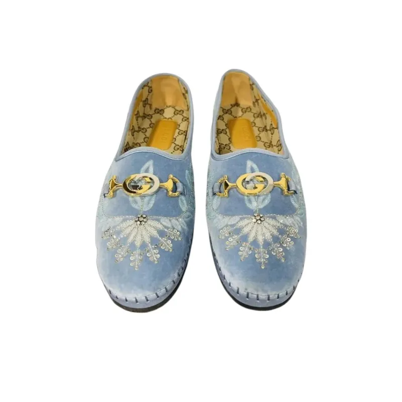 GUCCI Loafers Men Blue-3