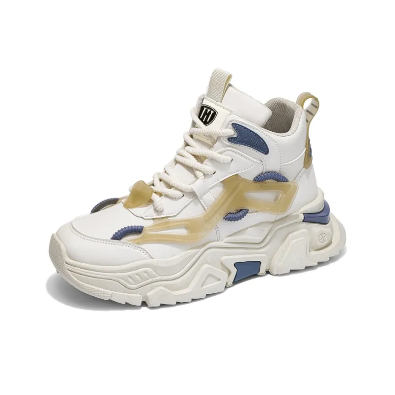 HACKBUTEER Limited Box High Top Chunky Sneakers Men's-16