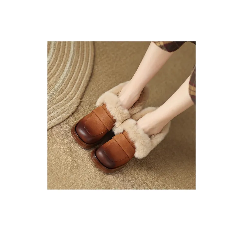 F·LOVES·f Loafers 5cm Women's Brown-1