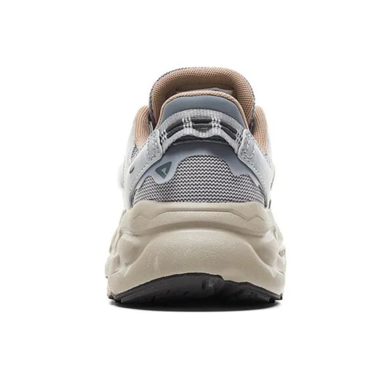 PEAK Taichi Chuanxing Anti Slip Wear Resistant Low Top Casual Shoes Women's Silver Gray-3