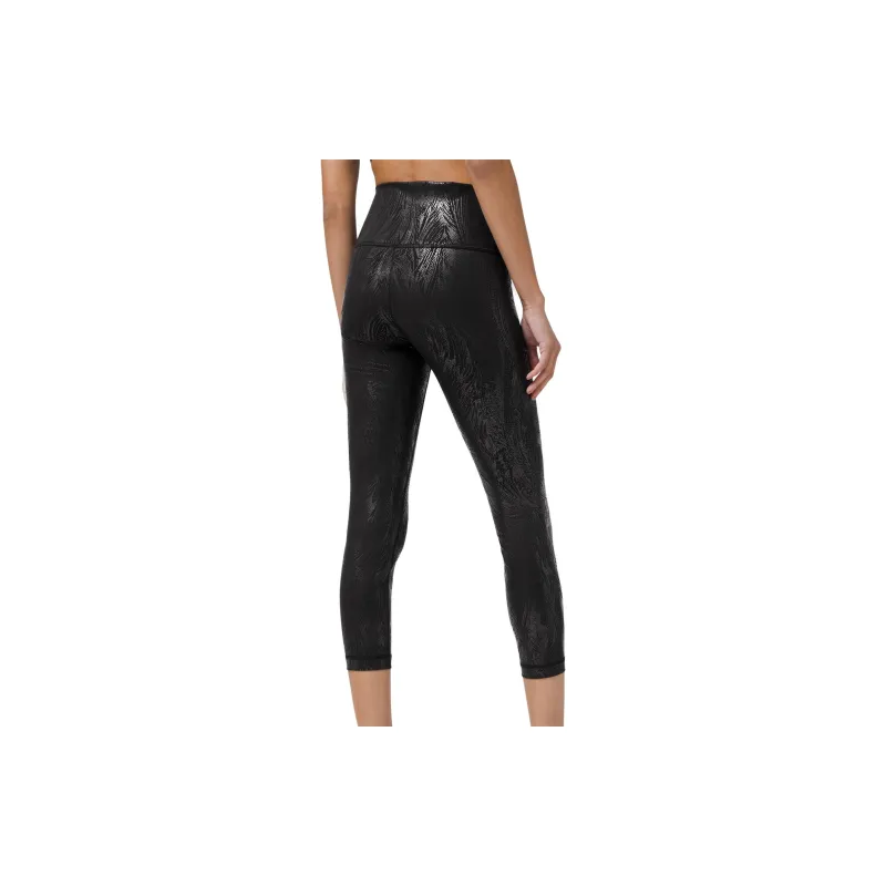 Lululemon Wunder Under Athletic Trousers Women's Black Foil-1