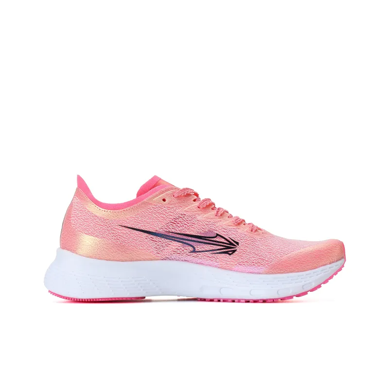 XINGHUOLI Cushioned Slip-Resistant Breathable Low-Top Carbon Plate Technology Running Shoes Unisex Highlighter Pink-2