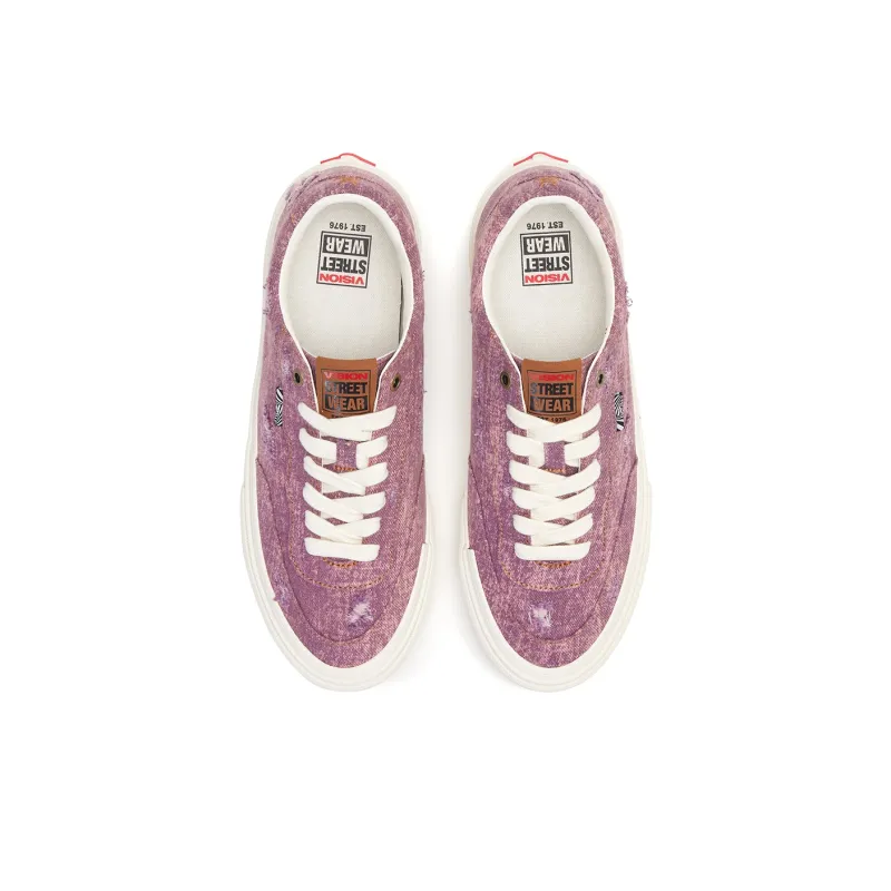 Vision Street Wear Flat Top Low Top Skateboard Shoes Unisex Purple-3