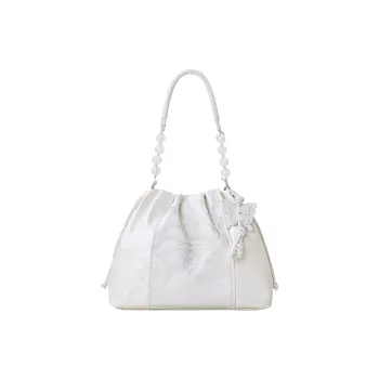 Miffy Synthetic Leather Shoulder Bag Women's White/Gray