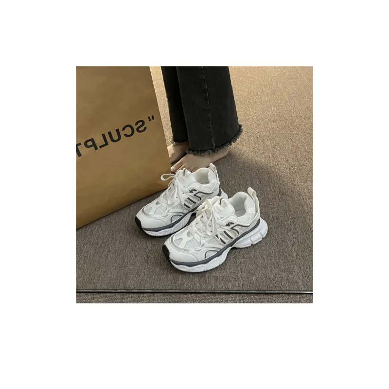CHERRY&KALIKA Shock Absorbing, Non Slip, Wear Resistant, Breathable And Lightweight Low Top Chunky Sneakers Women's-10