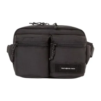 SAMSONITE Polyester Fanny Pack Crossbody Bag Shoulder Bag Unisex Black