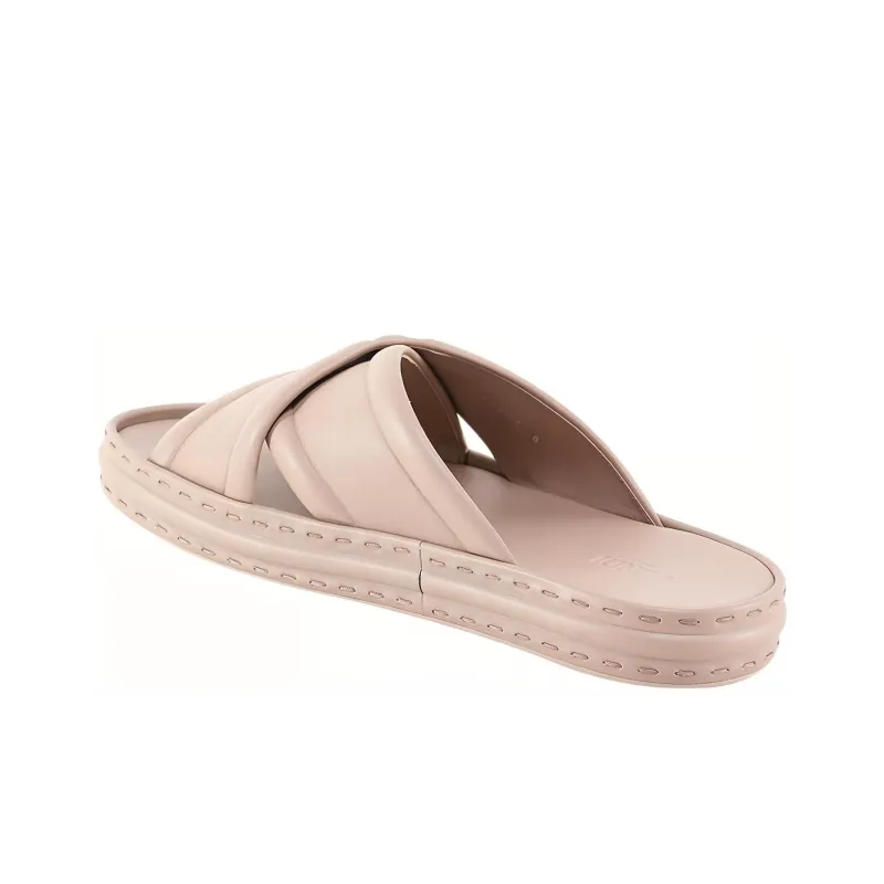 FENDI Crossover Band Sandal Beige Embossed Macro Ff Motif-3