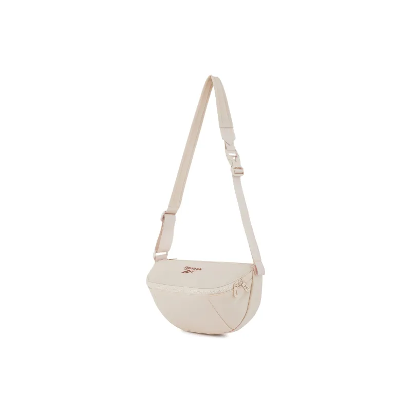 Reebok Fabric Shoulder Bag, Crossbody Bag, Dumpling Bag Medium Size Unisex Black/Ecru/Green-4