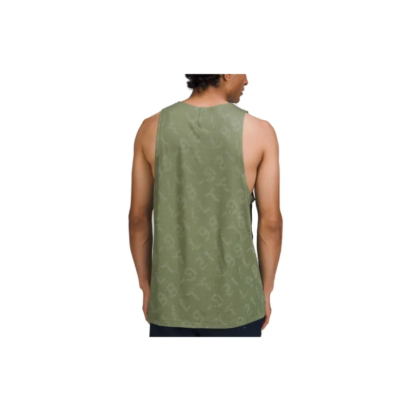 Lululemon Tank Tops *Jacq Men's Camouflage Jacquard Green Twill Green Fern-1