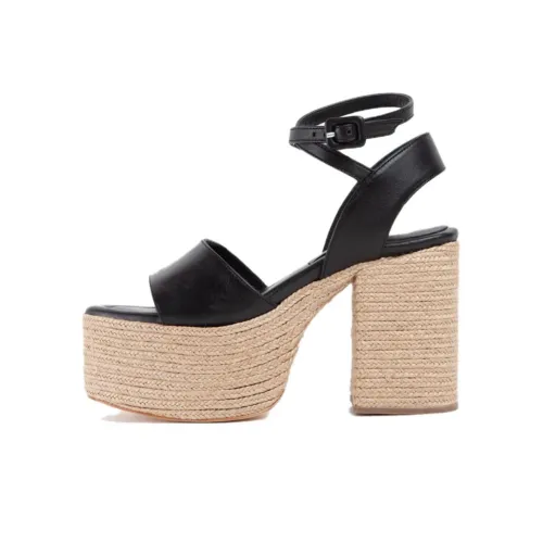 Paloma Barceló Strap Sandals 10cm Women's Black
