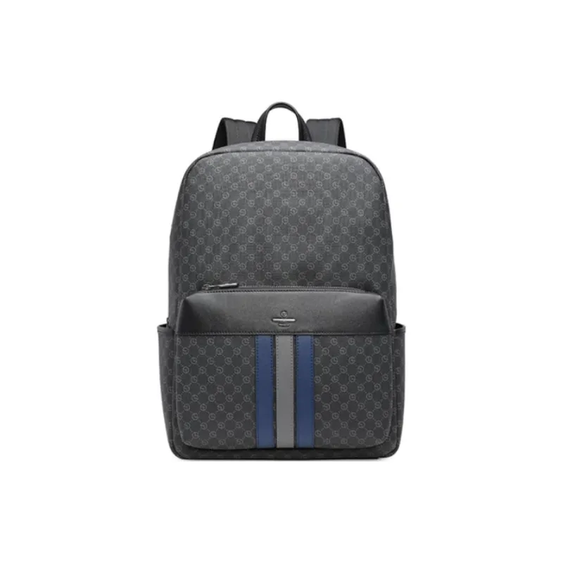 GOLDLION PVC Backpack Large Size Men's Black-0