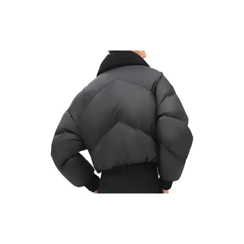 HERMES Cropped Coats Women's Black-1