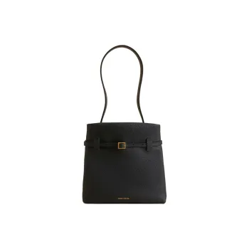 Manu Atelier Calfskin Handbag, Shoulder Bag Mini Women's Black