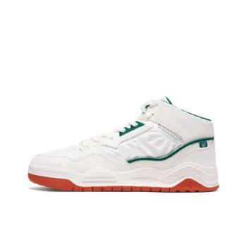 361° Anti Slip Wear Resistant Mid Top Skateboard Shoes Women's White Green