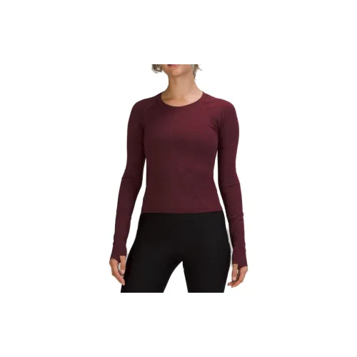 Lululemon Swiftly Tech T-Shirts Women's Hot Grape Wine Color